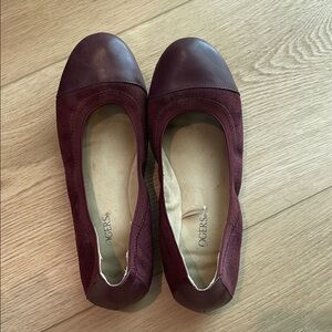 Kim Rogers Burgundy Ballet Flats size 6.5